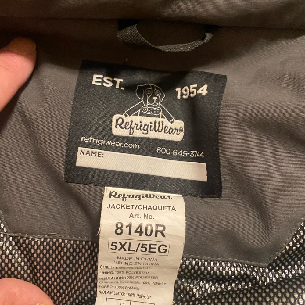 RefrigiWear Black and Gray Performance Jacket for Men